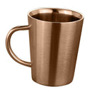 2x Stainless Double Walled Insulated Water Cup Coffee Mug with Handle
