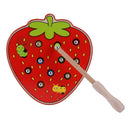 Early childhood education catch worm game color cognitive magnetic strawber
