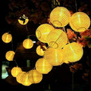 30LED Solar Powered Fairy String Lantern Lights Garden Hanging Christmas Ho U0Z1