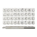 36 Pcs Stamp Letter Number Stamp Punch Set Hardened Metal Wood Leather Punc V6E9