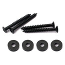 4pcs Black Electric Guitar Neck Joint Bushing and Bolts for Guitar Neck Body