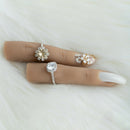 2 Pieces False Nail Art Silicone Practice Finger Manicure Color Display