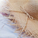 Beach Hat Summer Women Casual Sun Hats Hats Wide Brim Straw Solid Color Fol