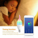 E14 Smart WiFiÂ LED CandleÂ Light Bulb Compatible with Alexa Google Assistant