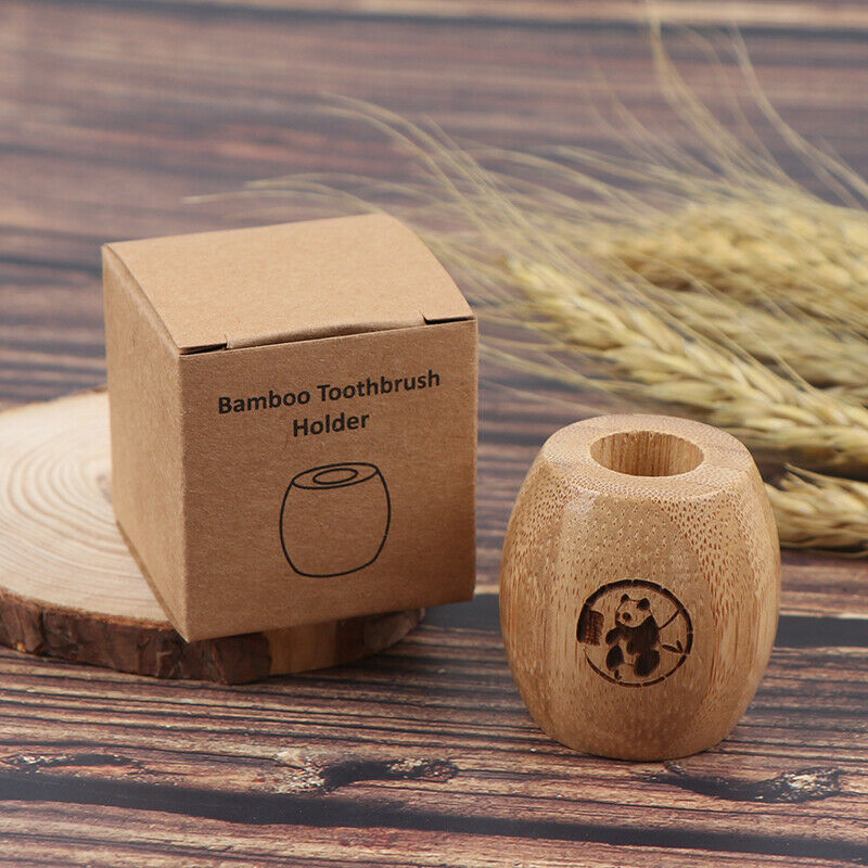 Bamboo Toothbrush Holder Wooden Toothbrush Bathroom Stands Toothbrush ToolsS Ew