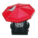 2pcs LED Solar Powered Lighthouse Statue Rotating Garden Yard Outdoor Light Y4Z5