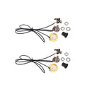 2pcs Piezo Discs Leads With Volume Control Knob For Cigar Box Guitar Parts