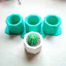 Silicone Cactus Flower Pot Mold Ceramic Clay Craft Casting Concrete Cup Mold 3CA
