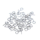 150pcs Key Ring with Chain Split Jump Rings with Screw Eye Pins DIY Keychain Nw