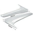 Abs Chrome Rear Window Side Spoiler Wing Cover Trim for Highlander Kluger 1