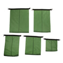 New 5 pcs Set Waterproof Dry Bag Sack Storage Pouch Camping Kayaking Green