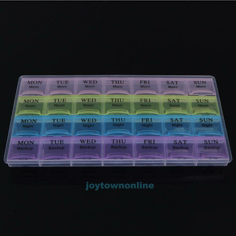 Travel 7 Day Weekly Pill Box Tablet Holder Medicine Dispenser Storage Organizer