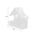 Creative Transparent Window Mounted Sucker Bird Feeder Tray Birdhouse Food Bird