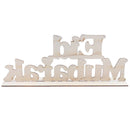1PC EID Wooden Pendant EID MUBARAK Decor Pendants Ramadan Decor Islam DecorB Bj