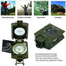 Professional Military Army Metal Sighting Clinometer Camping Compass Hiking C5V7