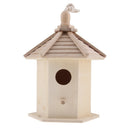 Wooden Bird House | Nesting Box & Garden Decoration for Small Birds | Outdoors