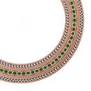 Classical Guitar Wood Inlaid Soundhole Acoustic Guitar Rosette Parts  92.5mm