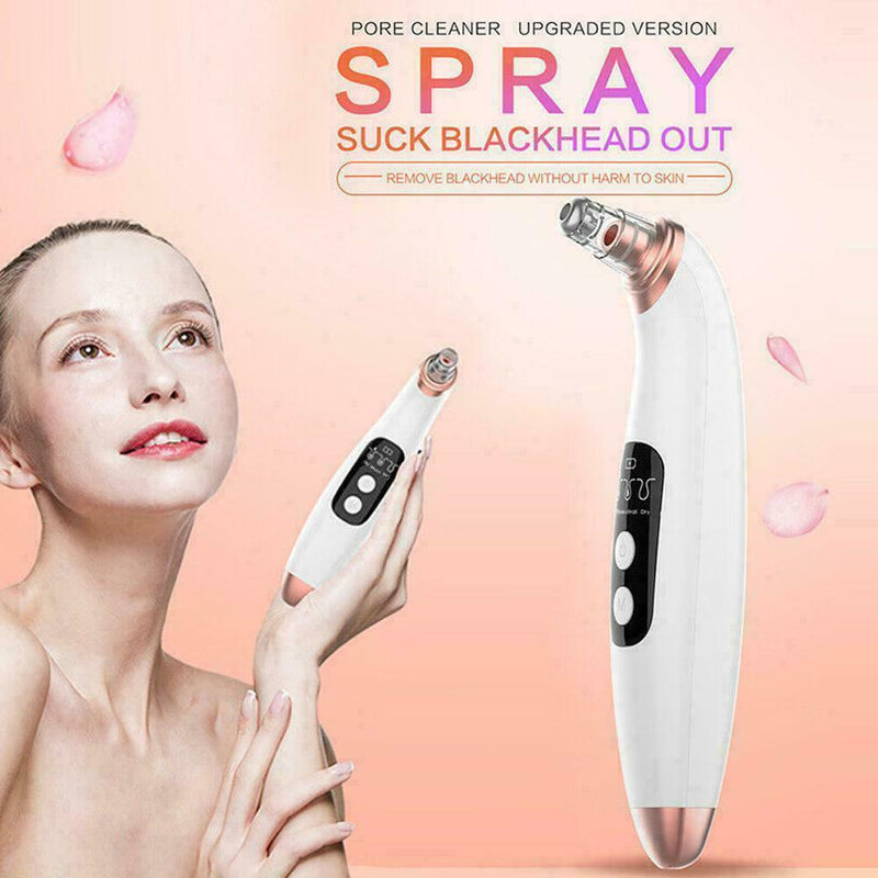 Electric Facial Skin Care Pore Blackhead Remover Cleaner Acne Vacuum Sucker O6J5
