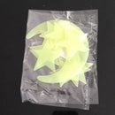44Glow In The Dark Stars and 2 Moon Plastic Stickers Ceilings & Walls Bedroom 3C