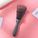 Women Hair Scalp Massage Comb Wet Curly Hairdress Styling Hairbrush (Black)