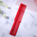 Hairdressing Carbon Anti-static Comb Wide Tooth Hair Clipper Comb (Red)