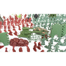 Plastic Military Playset, 238pcs 4cm Soldier Army Men Figures in Storage Bag
