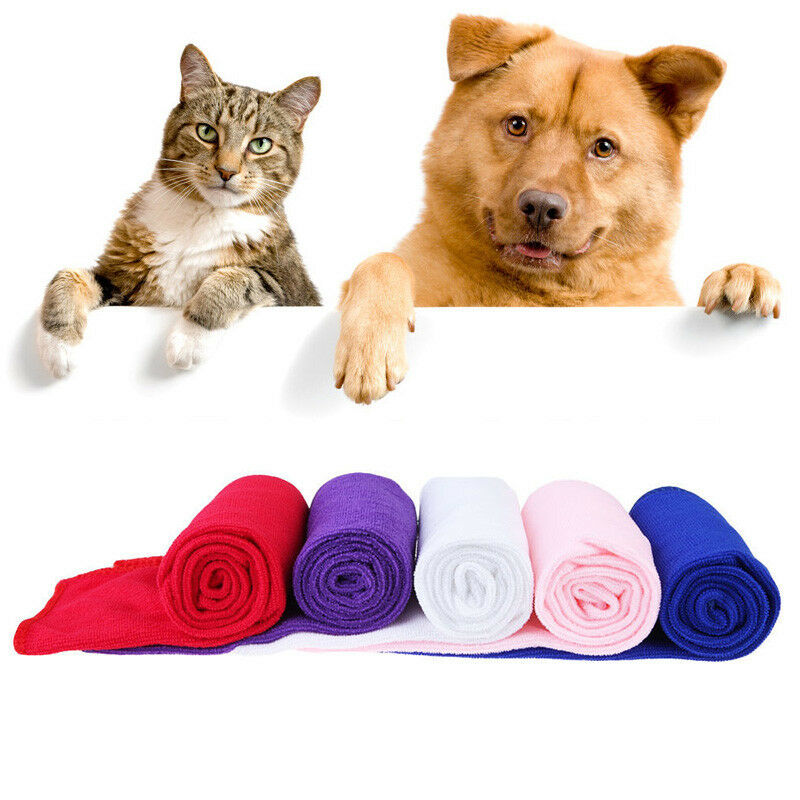 Pet Supply Fast Drying Grooming Microfiber Towel Blanket for Pet Dog Cat AU