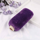 3Pcs/set Winter purple warm plush car steering wheel cover handbrake covers  MO