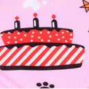 1set Dog Headband Sequins Hat Saliva Towel Birthday Decor Costume (Pink)