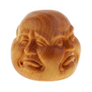 5pcs Wooden Erawan Buddha Head Statue