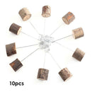 10pcs Wooden Name Card Photo Holder Wedding Party Menu Folder Clip Stand