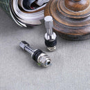 4Pcs Bolt-in Stainless Steel Car Tubeless Wheel Tire Valve Stems w/ Dust Caps