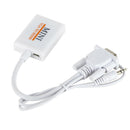 VGA Male to HDMI Female Audio Video Cable Converter w/ Audio & USB Cable