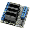 1pcs 5V DC 4 Channel SSR 2A Solid-State Relay module High Level for arduino New