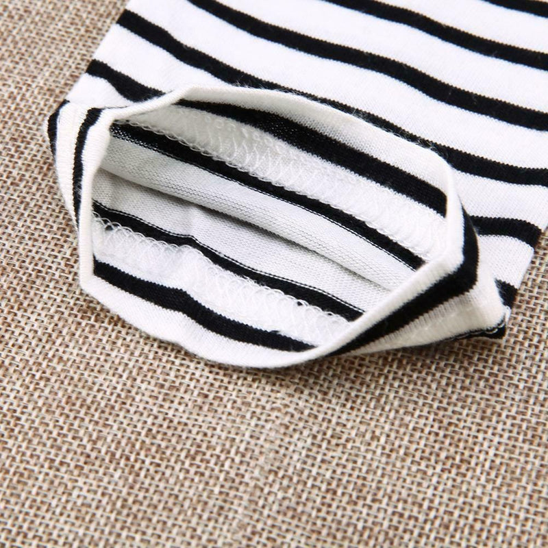 Long Sleeve Nursing T-Shirt for Pregnant Women Striped Maternity Clothes A
