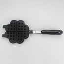 Diy Heart-Shaped Non-Stick Metal Waffle Machine Mold Kitchen Cake Baking Tr G4C9