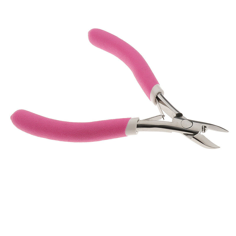 Stainless Steel Nails Cuticle Nipper Hard Skin Remover Manicure Tool Pink