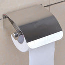 Stainless Steel Bathroom Toilet Paper Holder Roll Tissue Box Wall Mounted 3C