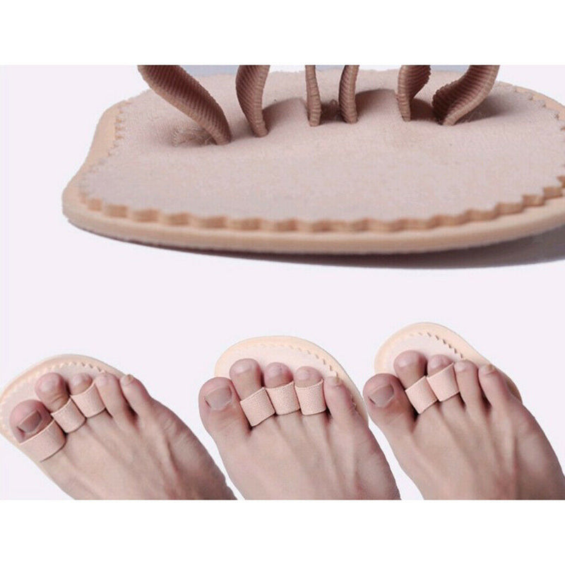 1 Pair Overlapping Toe Crooked Hammer Toes Triple Straightener Corrector Pads