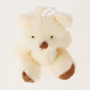 5x Beige Plush Bouquet Bear Pendant Decor Key Chain Keychain for Bag Cellphone