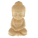 Small Wooden Buddha Tathagata Statue Sculpture DIY Wood Craft Car Ornaments