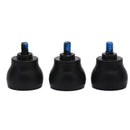 3Pcs Walking Stick End Tripod Cane Tip Self Standing Rubber Non-Slip End Bott-3C