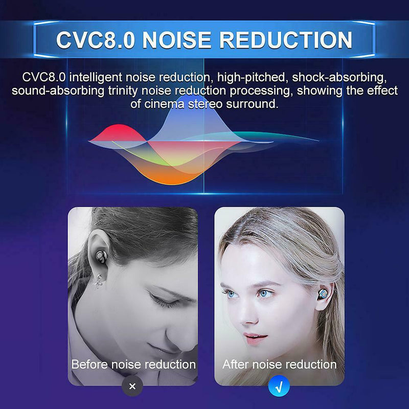 Bluetooth Earbuds TWS Wireless Earphones Waterproof Headphones in Ear Headsets