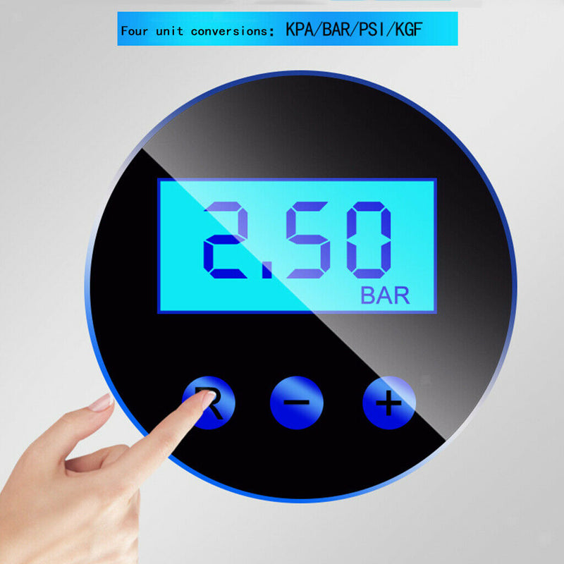 Automatic 12V Portable Air Compressor with Auto-Off Digital Pressure Display