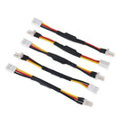 5Pcs 3Pins noise reduction cable lead for PC cooling fan ZY3C