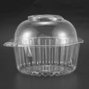 50 x Single Plastic Clear Cupcake Holder / Cake Container Dome Muffin Carri