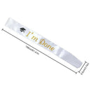 Bronzing Flash Graduation Sash Graduation Princess Ribbons Sash Shoulder Stra 3C