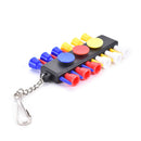 1x Golf Tee Holder Carrier with 12 plastic  Tees w 3 Ball Markers W 1KeyChain FT