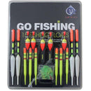 Lots 15pc Fishing Lure Floats Bobbers Slip Drift Tube Indicator Assorted Sizes