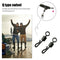 25pcs Black Q-Shaped Quick Change Swivels Fishing Terminal for Carp Fishing